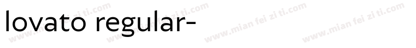 lovato regular字体转换